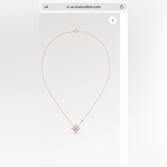 Louis Vuitton Blossom Star PendantPink gold Mother-of-Pearl 18K diamond Necklace - Picture 9 of 9